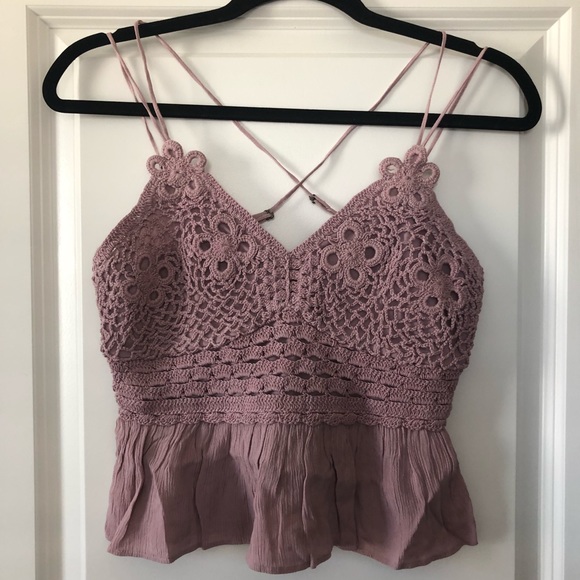 Aeropostale Tops - Aero Crochet Baby Doll Tank NWT